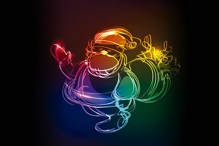 Fondo de pantalla de haz de luz multicolor, colores, navidad, neón,  navidad, Fondo de pantalla HD | Wallpaperbetter