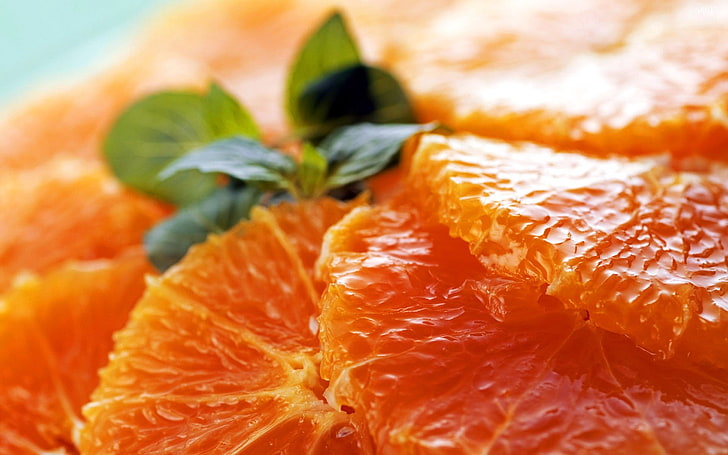 อาหารผลไม้ส้ม (ผลไม้) มาโคร, วอลล์เปเปอร์ HD