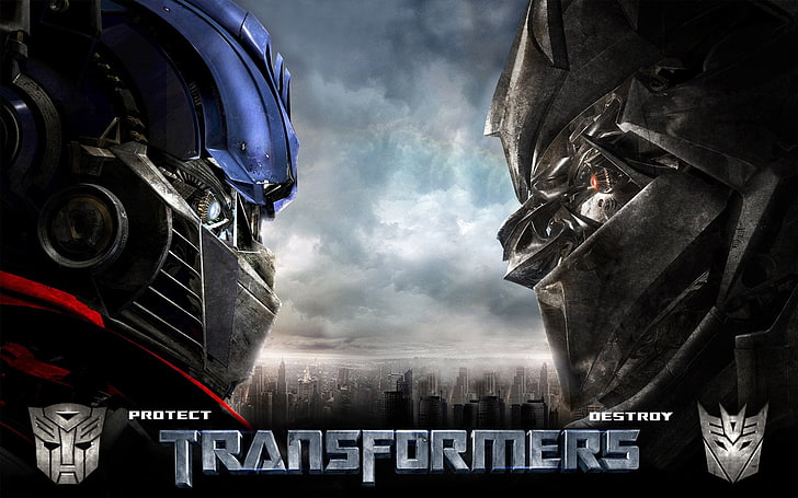 Transformers poster, Transformers, Megatron, Movie, Optimus Prime, Robot, HD wallpaper