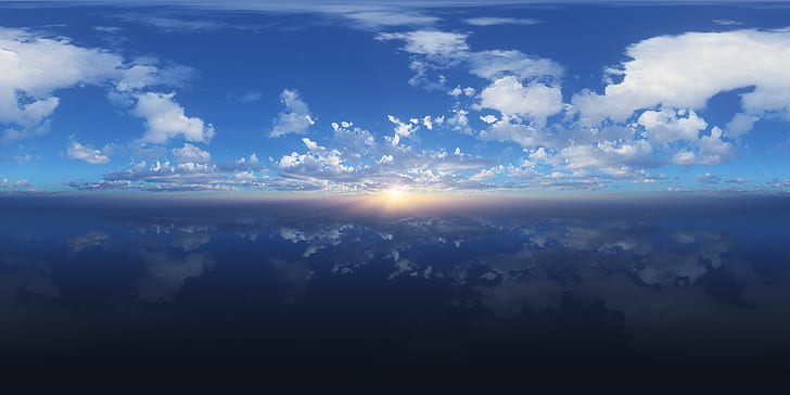السماء ، فوانيس السماء، خلفية HD