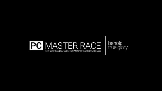 PC Master Race логотип, PC Master Race, компьютерные игры, HD обои HD wallpaper