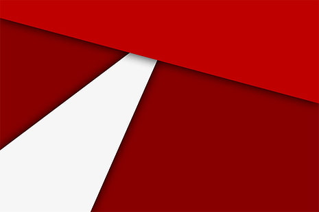 โลโก้สีแดงและสีขาวนามธรรมแดงขาวเรียบง่าย, วอลล์เปเปอร์ HD HD wallpaper