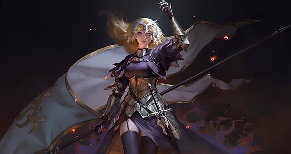 Jeanne d'Arc, Anime-Mädchen, HD-Hintergrundbild HD wallpaper