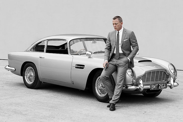 Джеймс Бонд, Дэниел Крейг, фильмы, Skyfall, Aston Martin DB5, HD обои