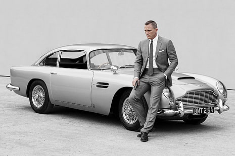 James Bond, Daniel Craig, filmer, Skyfall, Aston Martin DB5, HD tapet HD wallpaper