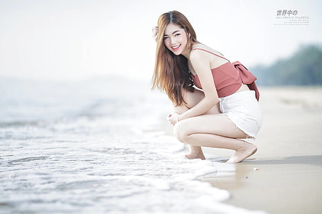 Theejutha Romsakul, 아시아, 여자, 태국어, Cup-E, 맨발, HD 배경 화면 HD wallpaper