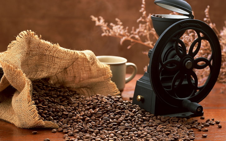 Kaffeebohnen, Kaffee, HD-Hintergrundbild