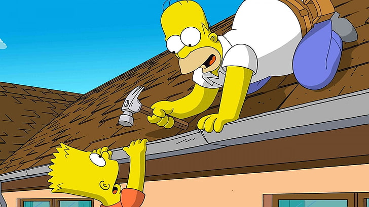 Os Simpsons Bart, Os Simpsons, Homer Simpson, Bart Simpson, HD papel de parede