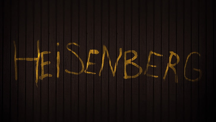texto marrón de Heisenberg, Breaking Bad, Heisenberg, Fondo de pantalla HD