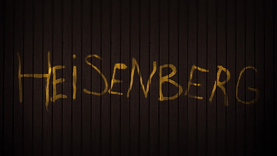 brauner Heisenberg-Text, Breaking Bad, Heisenberg, HD-Hintergrundbild HD wallpaper