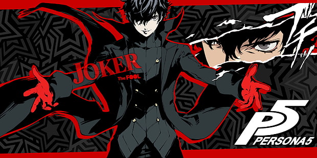 Joker seriefigur, Persona 5, huvudperson (Persona 5), ​​Persona-serien, HD tapet HD wallpaper