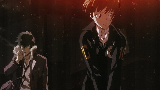 Anime, Psycho-Pass, Akane Tsunemori, Shinya Kogami, Tapety HD HD wallpaper