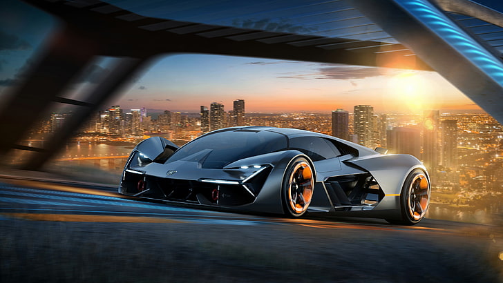 Lamborghini Terzo Millennio, 4K, Mobil sport, Mobil masa depan, Mobil konsep, Wallpaper HD