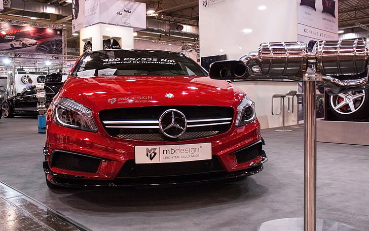 2014, a45, amg, benz, mcchip dkr, mercedes, tuning, HD tapet