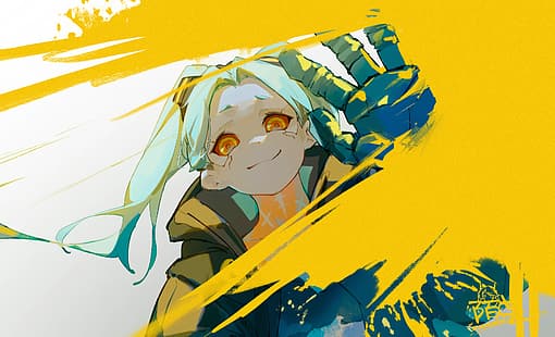 gadis anime, Moyu Marginal, Cyberpunk: edgerunners, Rebecca (edgerunners),, Wallpaper HD HD wallpaper