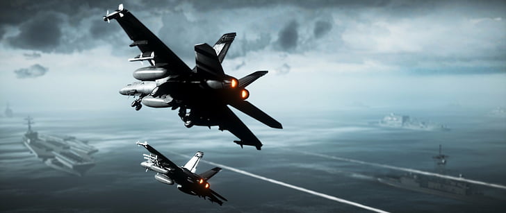 Battlefield, Battlefield 3, Aircraft, Jet Fighter, Warplane, Warship, HD wallpaper