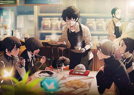 Ilustración de personajes de anime, Persona 3, Persona 4, Persona 5, serie Persona, Fondo de pantalla HD HD wallpaper