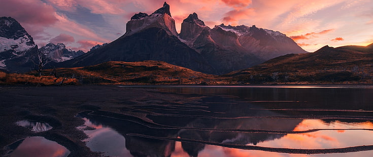 montanha rochosa, ultra largo, fotografia, paisagem, natureza, HD papel de parede HD wallpaper