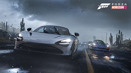 Forza Horizon 5, supercar, hujan, Meksiko, Wallpaper HD HD wallpaper