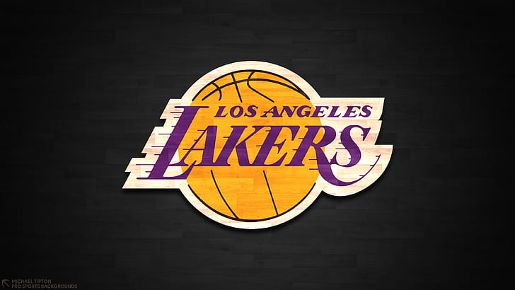 Bola Basket, Los Angeles Lakers, Logo, NBA, Wallpaper HD