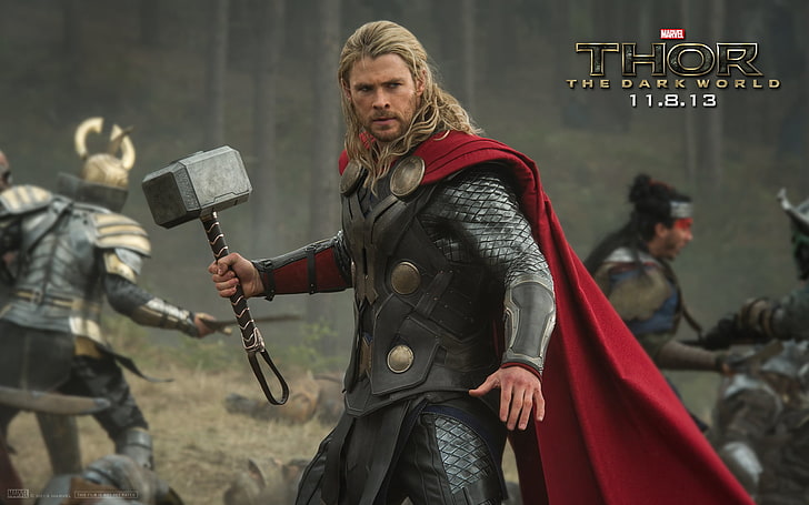 Thor: O Mundo Sombrio Filme Ainda, papel de parede Marvel Thor 3D, Filmes, Filmes de Hollywood, hollywood, 2013, HD papel de parede