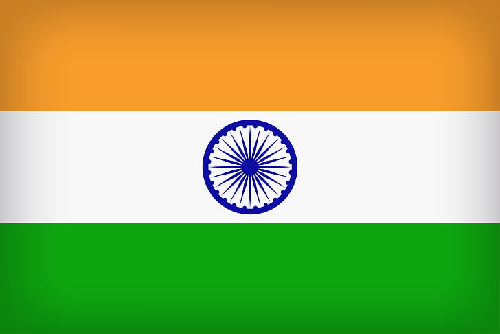 Indisk flagga, Indisk flagga, Tricolor-flagga, Indias flagga, Nationell flagga, HD, 4K, HD tapet