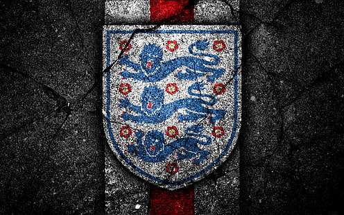 Fútbol, ​​equipo nacional de fútbol de Inglaterra, emblema, Inglaterra, logotipo, Fondo de pantalla HD HD wallpaper