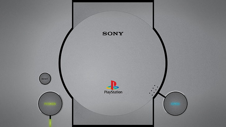 branco e preto console Sony PS4, videogame, Sony Playstation, HD papel de parede
