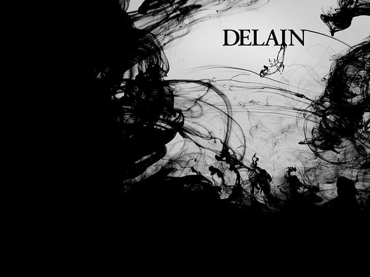 style, music, Delain, black and white, HD wallpaper