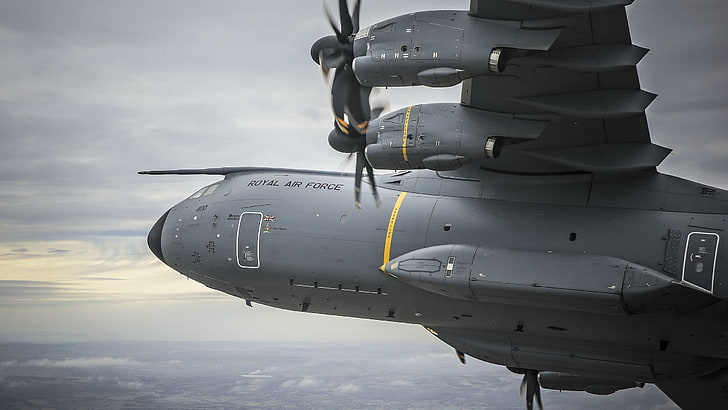 militar, Royal Airforce, Airbus A400M Atlas, HD papel de parede