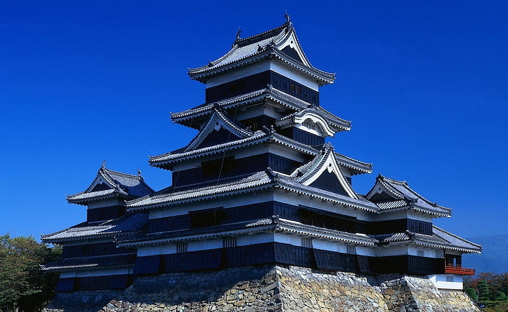 القلاع ، قلعة ماتسوموتو ، القلعة ، اليابان، خلفية HD