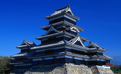 Castelli, Castello di Matsumoto, Castello, Giappone, Sfondo HD HD wallpaper