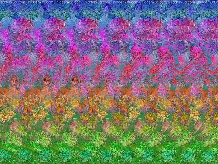 stereogram, 3D, Tapety HD