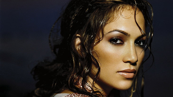 Jennifer Lopez, jennifer lopez, hair, face, make-up, look, HD wallpaper
