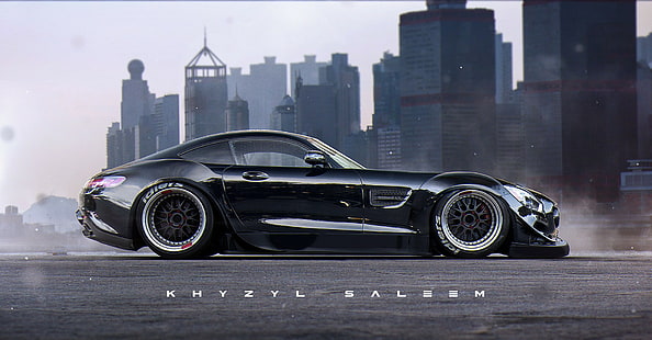 rendering, grafica, Mercedes-AMG, Mercedes-Benz AMG GT, tuning, Khyzyl Saleem, Sfondo HD HD wallpaper