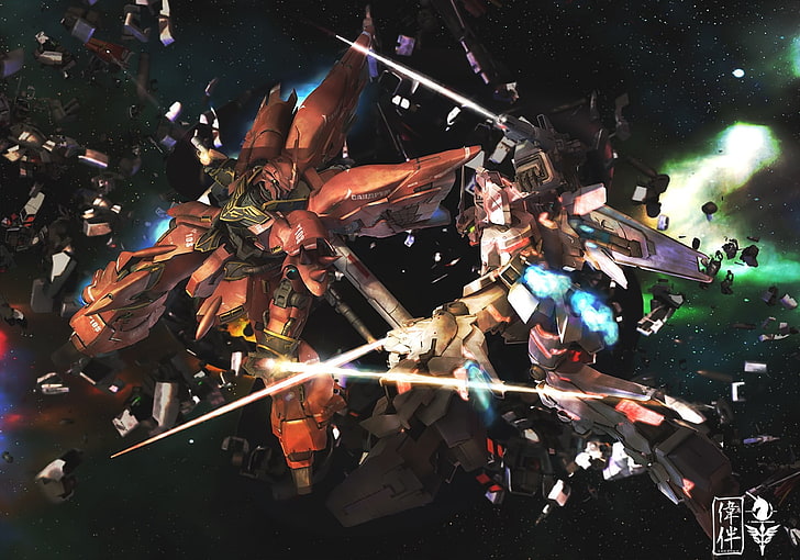Мобильный костюм Gundam цифровые обои, Gundam, мобильный костюм, аниме, мобильный костюм Gundam Unicorn, HD обои