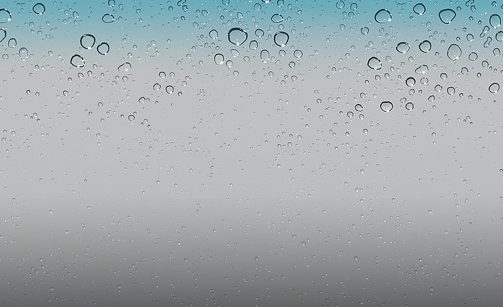 IOS 5 Wallpaper - Water Drops HD Wallpaper, tetesan air, Elemen, Air, Tetes, Jendela, tetesan air, ios 5, Wallpaper HD