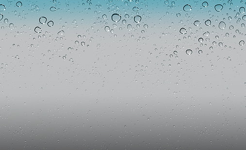 Papel de parede IOS 5 - gotas de água HD Wallpaper, gotas de água, elementos, água, gotas, janela, gotas de água, ios 5, HD papel de parede HD wallpaper