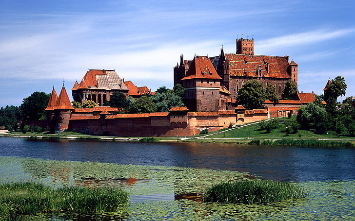 castle, malbork, HD wallpaper