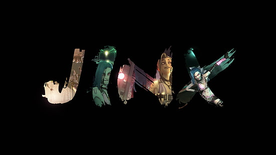 Jinx текстовые цифровые обои, Jinx (Лига Легенд), League of Legends, HD обои HD wallpaper