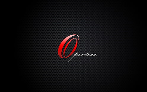 Лого на Opera, Opera, браузър, HD тапет HD wallpaper