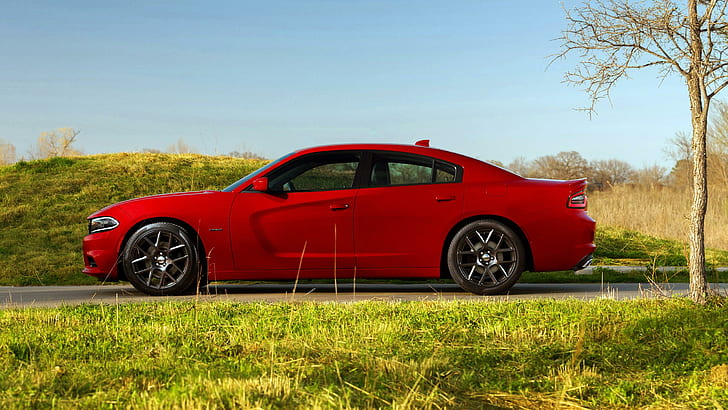 2015 Dodge Charger RT, red sedan, dodge, charger, 2015, cars, HD wallpaper