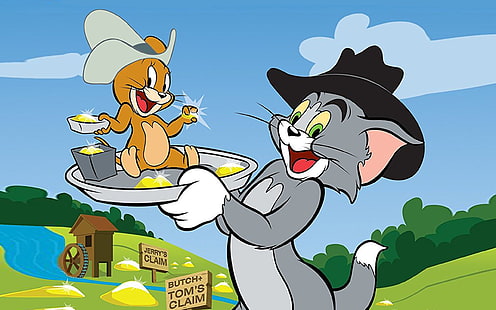 Tom y Jerry Go Back in Time Fondo de pantalla HD 1920 × 1200, Fondo de pantalla HD HD wallpaper