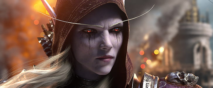 3072x1280 px Sylvanas Windrunner world of warcraft World of Warcraft: Battle for Azeroth Video Games Soul Calibur HD Art, world of warcraft, Sylvanas Windrunner, World of Warcraft: Battle for Azeroth, 3072x1280 px, HD тапет