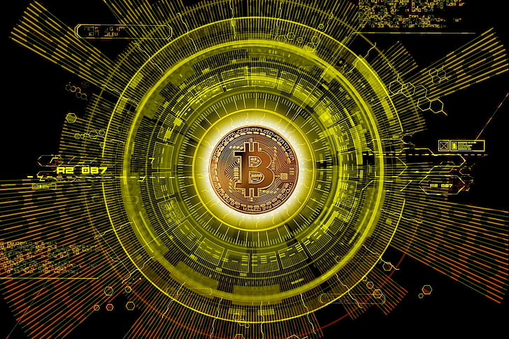 logo, currency, coin, money, Bitcoin, HD wallpaper