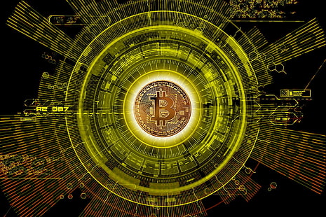 logo, currency, coin, money, Bitcoin, HD wallpaper HD wallpaper