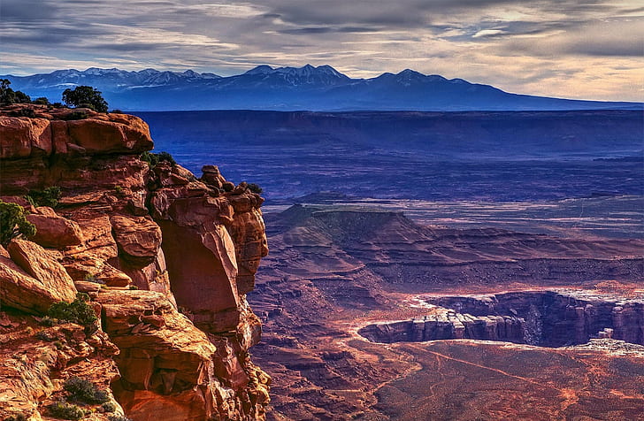 canyonlands, desert, landscape, moab, mountains, national, park, utah, HD wallpaper