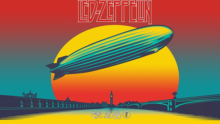 1920x1080 px Okładki albumów Led Zeppelin muzyka Motocykle Honda HD Sztuka, muzyka, Led Zeppelin, okładki albumów, 1920x1080 px, Tapety HD