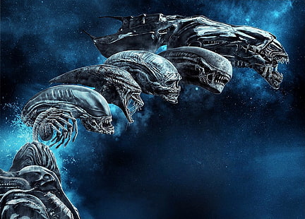 Alien, Alien: Covenant, Alien: Resurrection, Aliens (Movie), Alien³, Neomorph, Prometheus, Xenomorph, HD wallpaper HD wallpaper