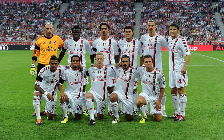 AC Milan Team Картинка, футбол, звезда, италия, милан, HD обои